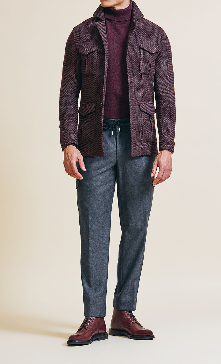 A Pearce Bespoke custom suit on a male model.